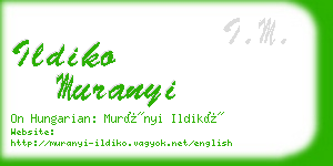ildiko muranyi business card